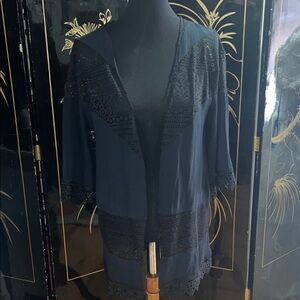 Moral Fiber Black Lace Knitwear